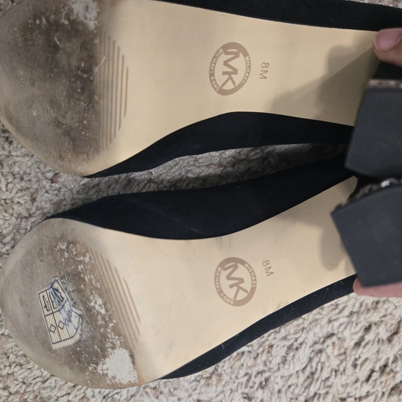 MICHAEL Michael Kors Sabrina suede platform pumps Size 8 - Picture 6 of 8